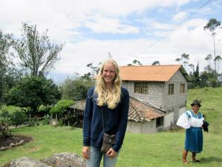 Camilla var frivillig i Ecuador