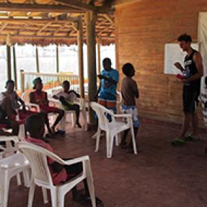 Andreas frivillig i Colombia